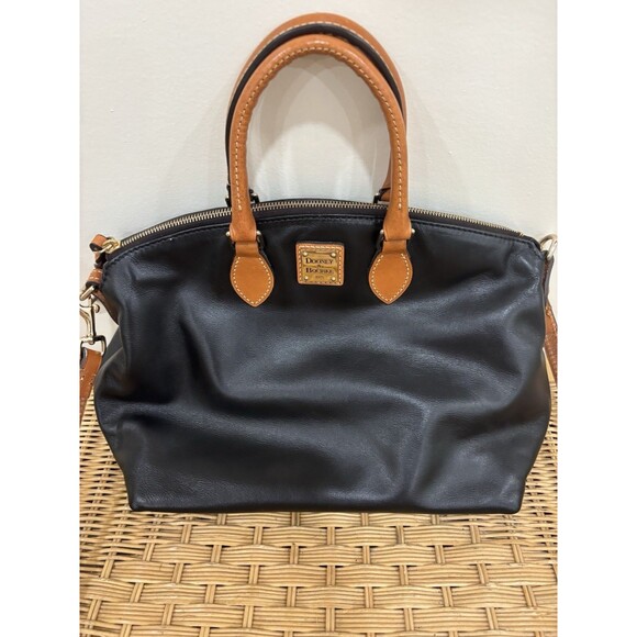 Dooney & Bourke Satchel Black Leather Crossbody Handbag - Picture 11 of 12